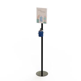 印のホールダーが付いている石鹸手のSanitizerディスペンサー120cmの金属の床の立場